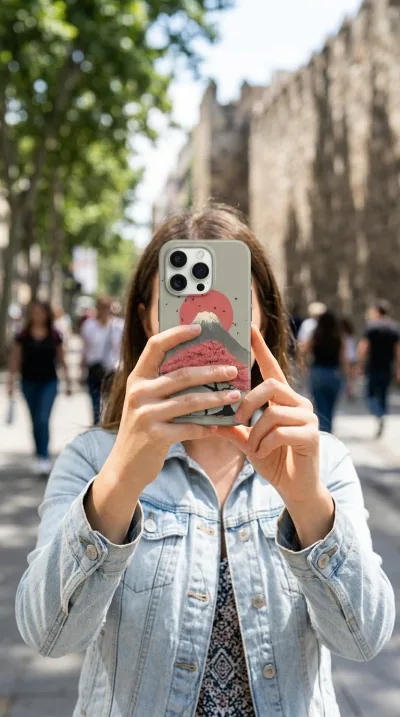 iPhone 11 Kılıf - Dağ ve Savaşçı Minimal gallery 1