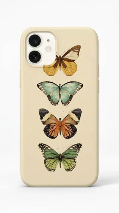 iPhone 11 Kılıf - Dört Farklı Kelebek featured