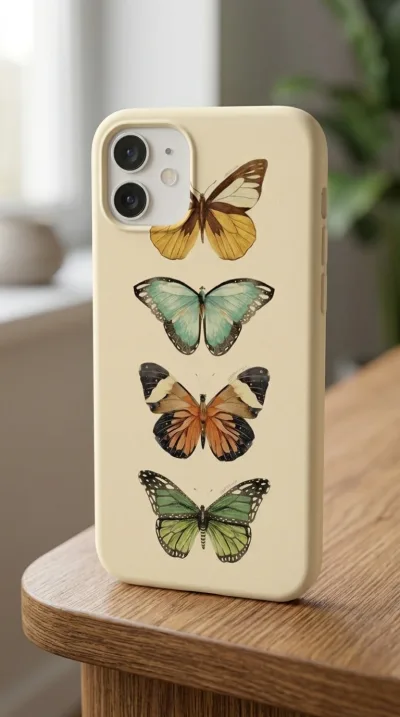 iPhone 11 Kılıf - Dört Farklı Kelebek gallery 1