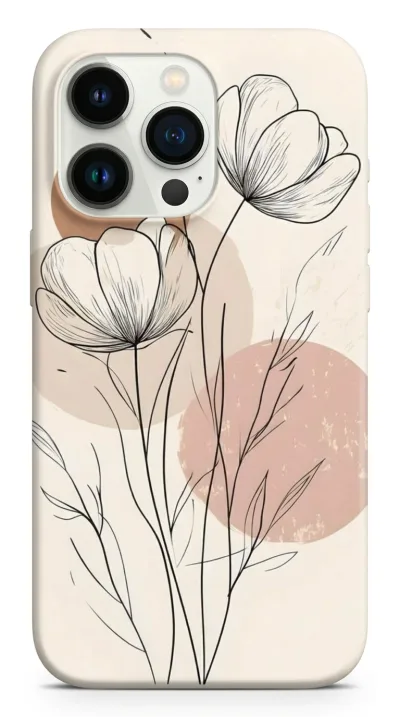 iPhone 11 Kılıf - Minimal Çiçekler featured