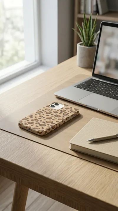 iPhone 11 Kılıf - Sarı Leopar Desenli gallery 1