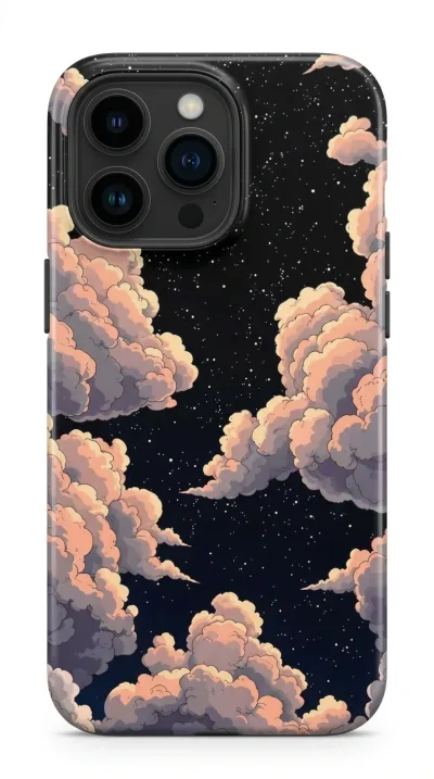 iPhone 11 Kılıf - Yıldızlı Gökyüzü ve Bulutlar featured