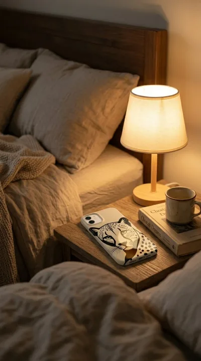 iPhone 12 Kılıf - Siyah Dişi Leopar Sanatsal gallery 1