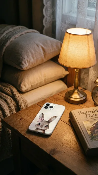 iPhone 12 Pro Max Kılıf - Sevimli Küçük Tavşan Çizim gallery 1