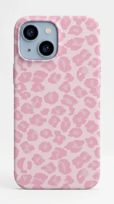 iPhone 13 Kılıf - Pembe Leopar Desen featured
