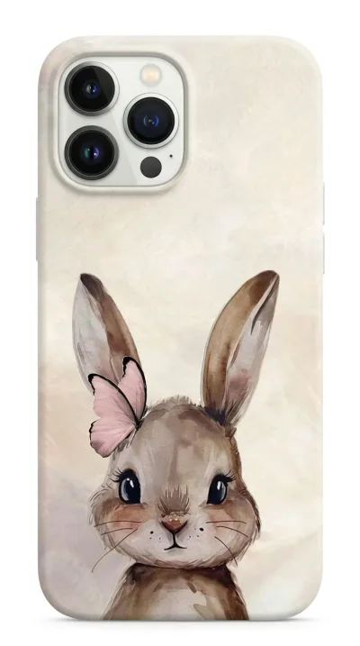 iPhone 13 Pro Kılıf - Sevimli Küçük Tavşan Çizim featured