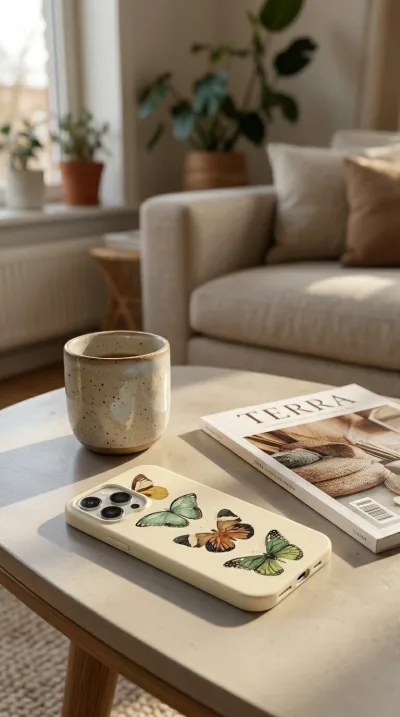 iPhone 13 Pro Max Kılıf - Dört Renkli Kelebek gallery 1