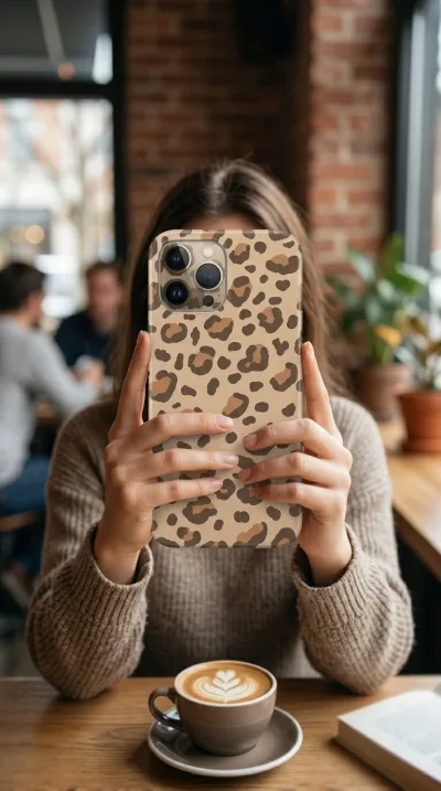 iPhone 13 Pro Max Kılıf - Pastel Leopar Deseni gallery 1