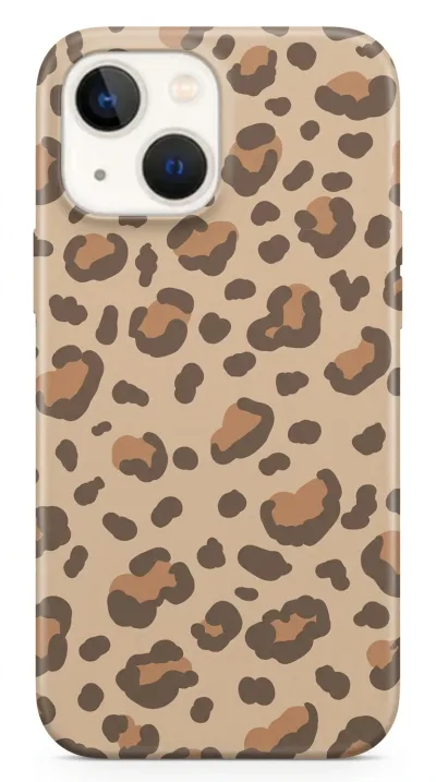 iPhone 14 Kılıf - Pastel Leopar Deseni featured