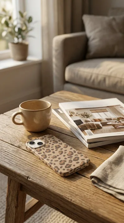 iPhone 14 Kılıf - Pastel Leopar Deseni gallery 1