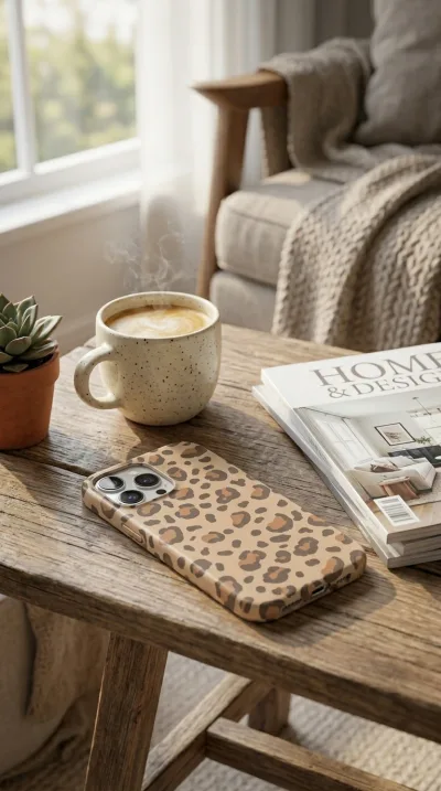 iPhone 14 Pro Kılıf - Pastel Leopar Deseni gallery 1