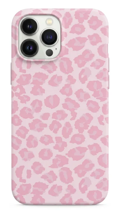 iPhone 14 Pro Max Kılıf - Pembe Leopar Desen featured