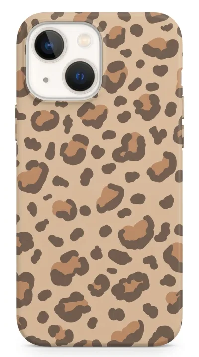 iPhone 15 Kılıf - Pastel Leopar Deseni featured