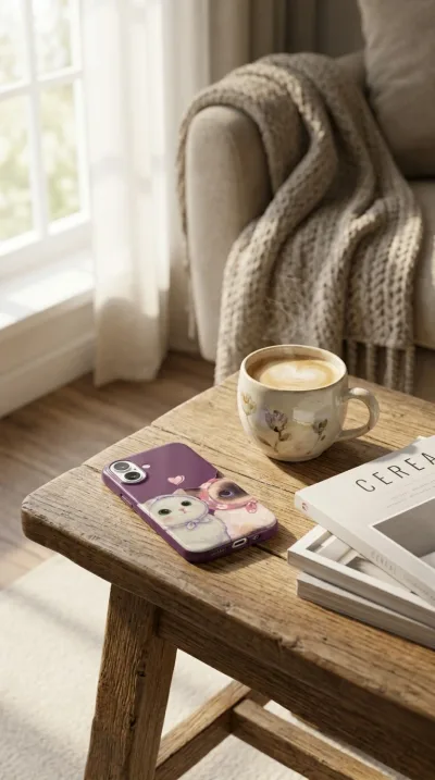 iPhone 16 Kılıf - Çift Sevimli Kediler gallery 1