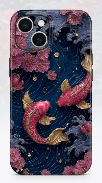 iPhone 16 Kılıf - Japon Koi Balıkları featured