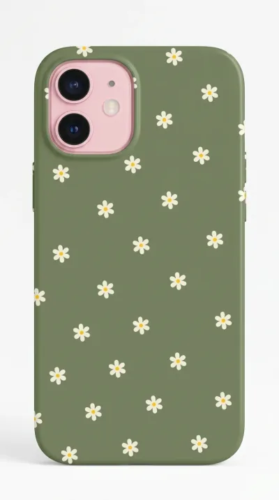 iPhone 16 Kılıf - Minimal Papatyalar featured