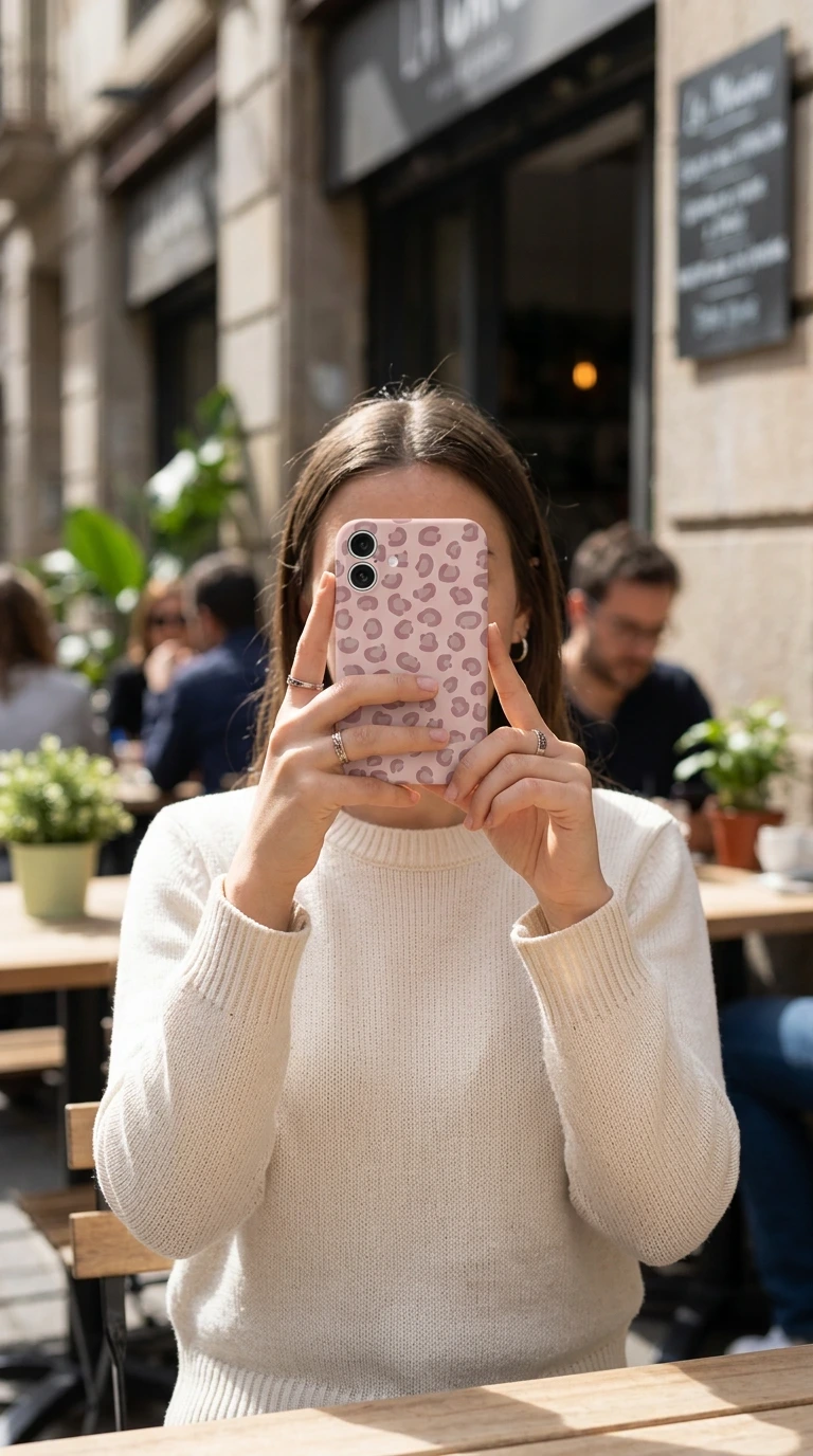iPhone 16 Kılıf - Pembe Leopar Desenli Flat gallery 2