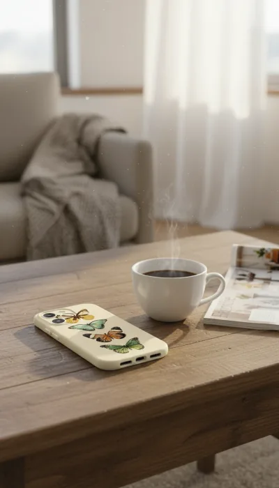 iPhone 16 Pro Max Kılıf - Dört Renkli Kelebek gallery 1