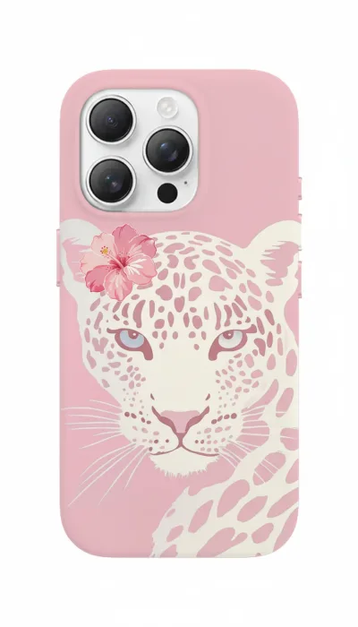 iPhone 16 Pro Max Kılıf - Pembe Çiçekli Leopar featured