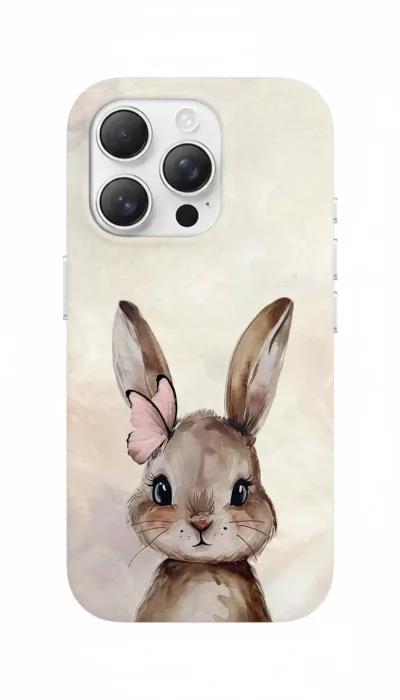 iPhone 16 Pro Max Kılıf - Sevimli Küçük Tavşan Çizim featured