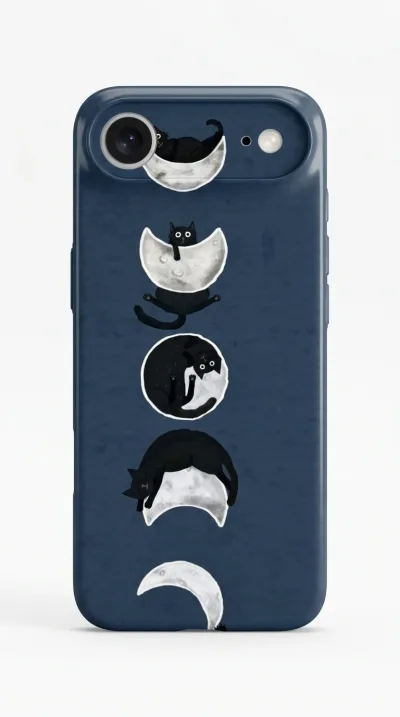 iPhone 17 Air Kılıf - Ay Dönümü Kedi featured
