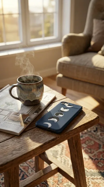 iPhone 17 Air Kılıf - Ay Dönümü Kedi gallery 1