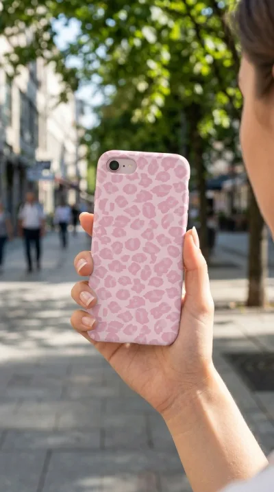 iPhone 17 Air Kılıf - Pembe Leopar Desen gallery 1