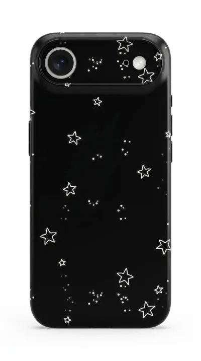 iPhone 17 Air Kılıf - Yıldız Desenli Siyah Gökyüzü featured