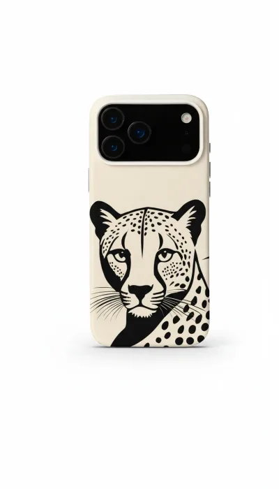 iPhone 17 Pro Kılıf - Siyah Dişi Leopar Sanatsal featured