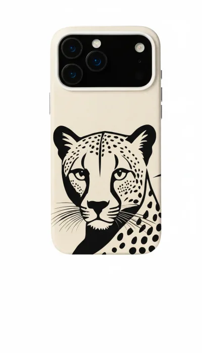 iPhone 17 Pro Max Kılıf - Siyah Dişi Leopar Sanatsal featured