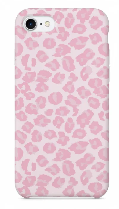iPhone 7/7s Kılıf - Pembe Leopar Desen featured