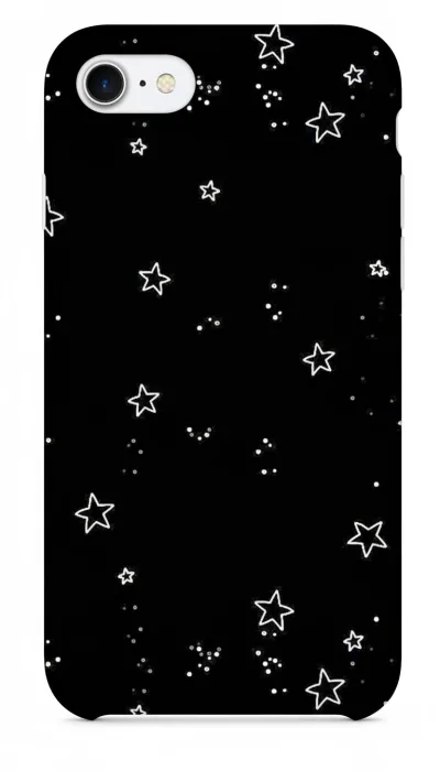 iPhone 7/7s Kılıf - Yıldız Desenli Siyah Gökyüzü featured