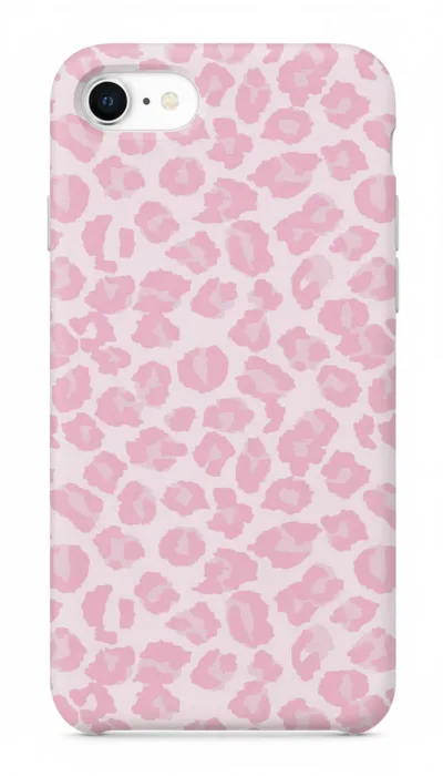 iPhone SE Kılıf - Pembe Leopar Desen featured