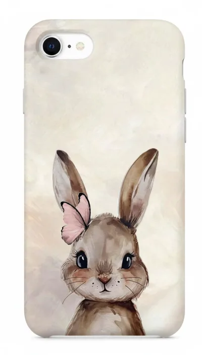 iPhone SE Kılıf - Sevimli Küçük Tavşan Çizim featured