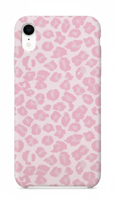 iPhone XR Kılıf - Pembe Leopar Desen featured