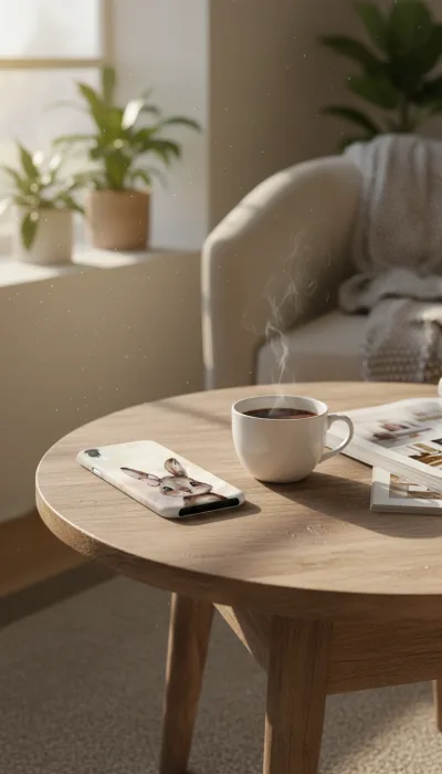 iPhone XR Kılıf - Sevimli Küçük Tavşan Çizim gallery 1