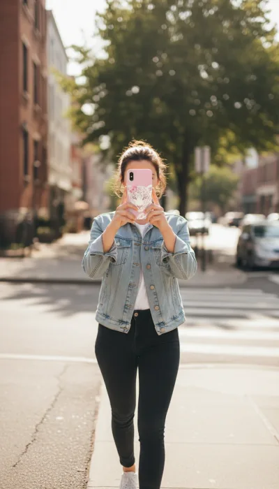 iPhone XS Max Kılıf - Pembe Çiçekli Leopar gallery 1